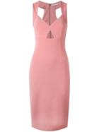 Alice+olivia Cut-out Sheath Dress, Women's, Size: 2, Pink/purple, Polyester/spandex/elastane/acetate/goat Suede