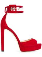 Jimmy Choo Mayner 130 Sandals - Red