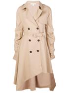 Jonathan Simkhai Twill Tucked Sleeve Trench-coat - Nude & Neutrals