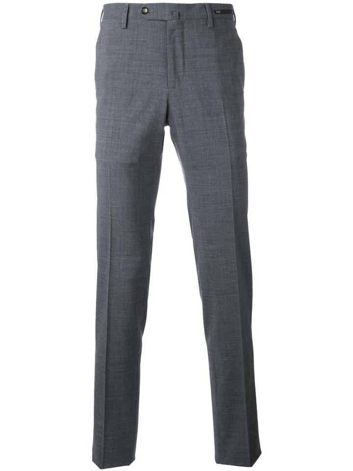 Pt01 - Classic Chinos - Men - Polyester/spandex/elastane/virgin Wool - 50, Grey, Polyester/spandex/elastane/virgin Wool