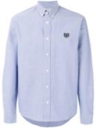 Kenzo Mini Tiger Button Down Shirt, Men's, Size: Small, Blue, Cotton
