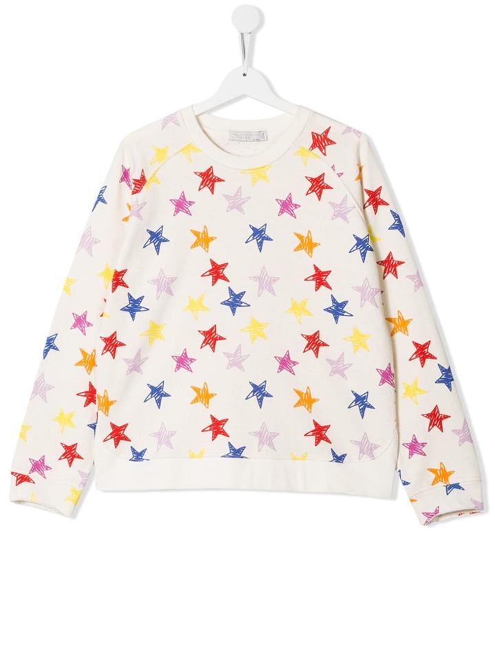 Stella Mccartney Kids Teen Star Print Sweatshirt - White