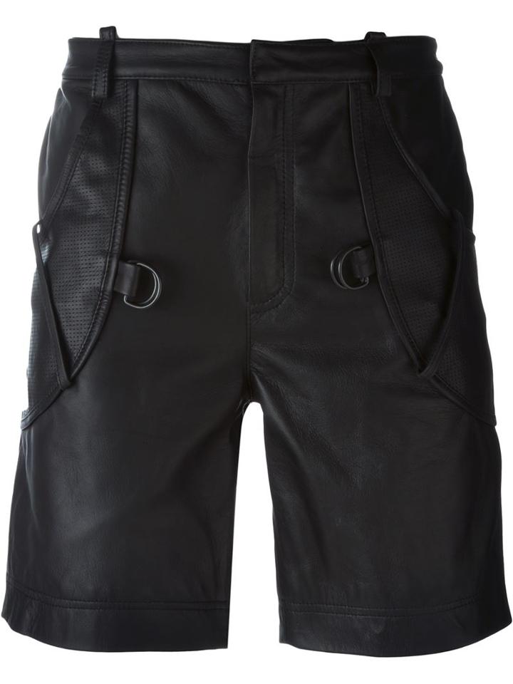 Marcelo Burlon County Of Milan Leather Shorts