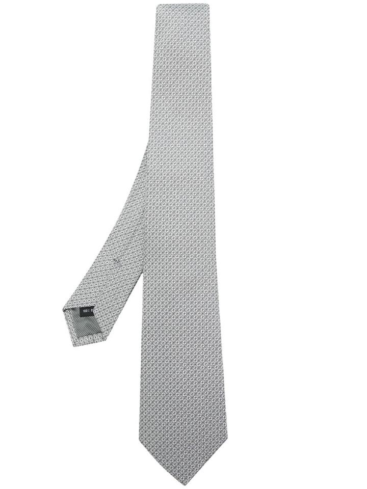 Dell'oglio Printed Tie - Grey