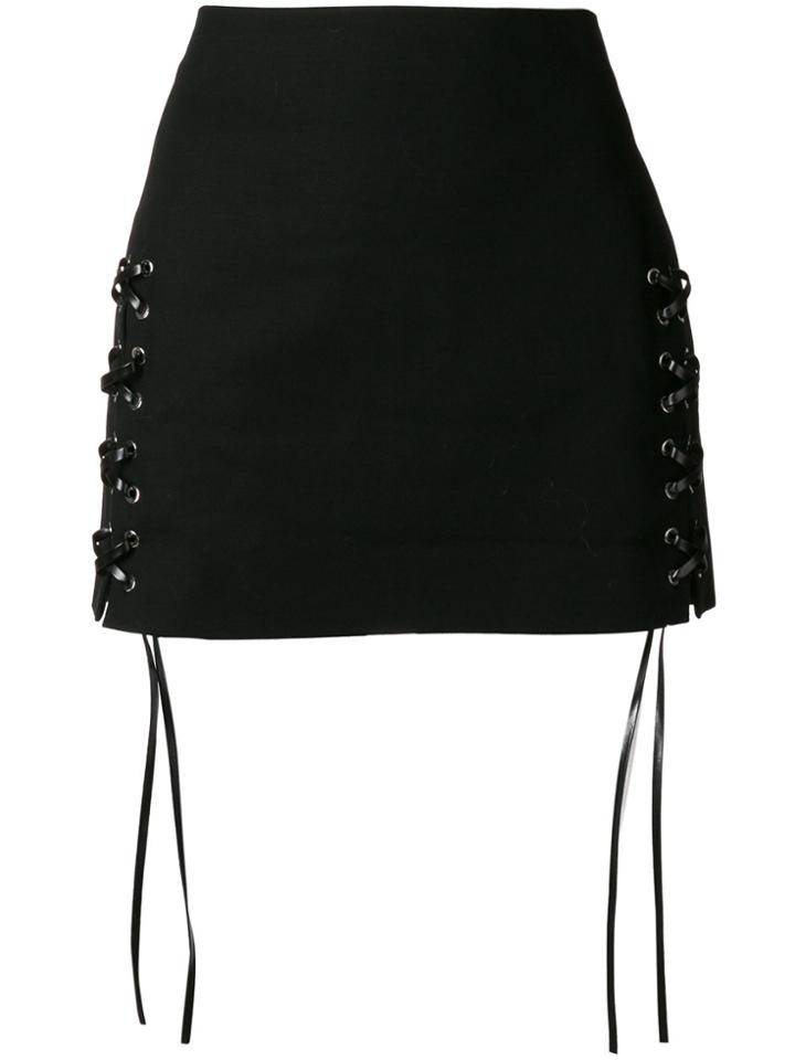 Helmut Lang Laced Mini Skirt - Black