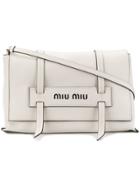 Miu Miu Grace Lux Shoulder Bag - White