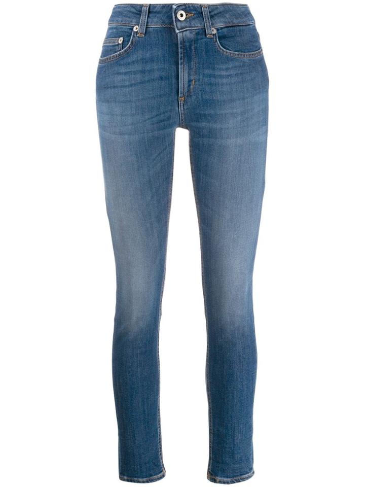 Dondup Stitching Detail Skinny Jeans - Blue