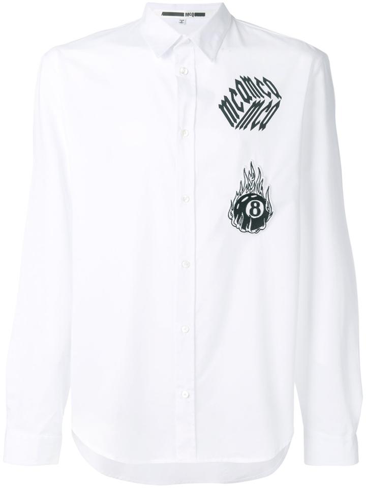 Mcq Alexander Mcqueen Embroidered Patch Shirt - White