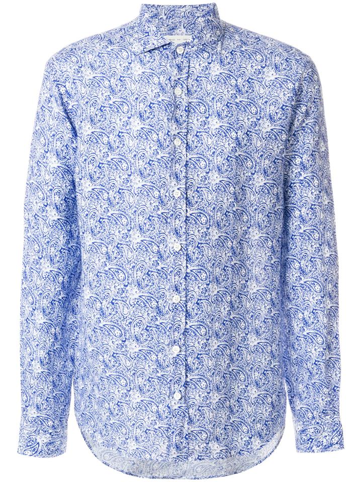 Etro Paisley Print Relaxed Shirt - Blue