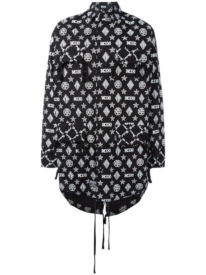 Ktz Monogram Shirt Jacket - Black