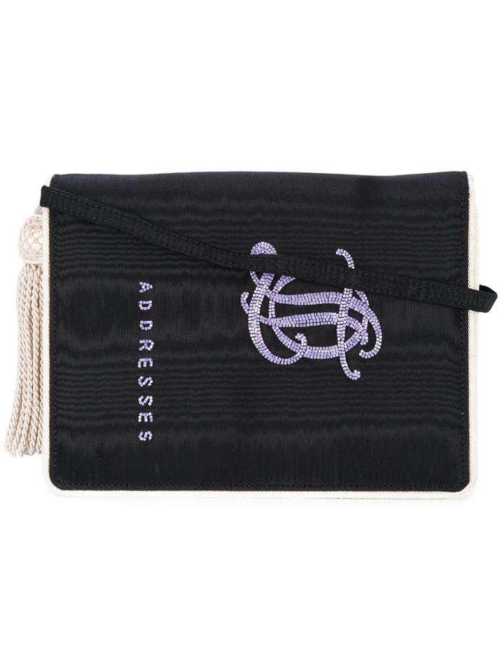 Olympia Le-tan Tassel Address Book Clutch - Black