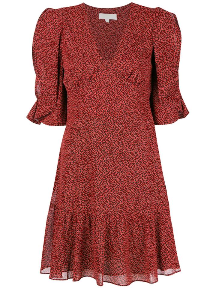 Michael Michael Kors Flared V-neck Dress