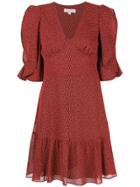 Michael Michael Kors Flared V-neck Dress