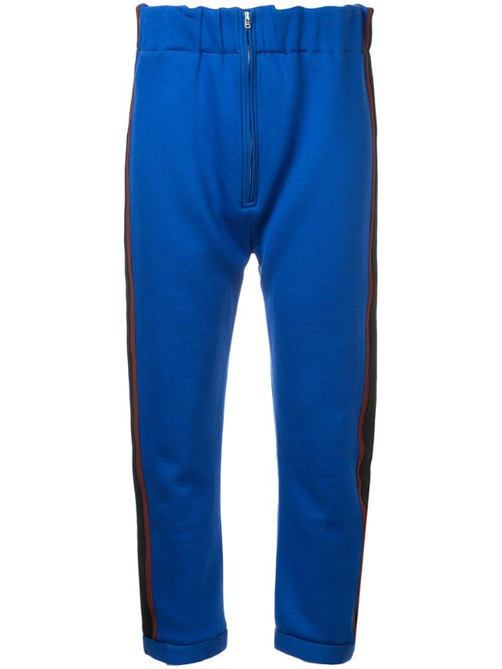 Marni Cropped Track Trousers - Blue