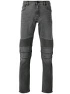 Belstaff Contrast Texture Jeans, Men's, Size: 34, Grey, Cotton/spandex/elastane