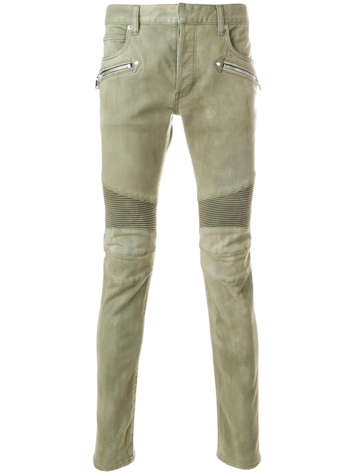 Balmain Biker Jeans - Green