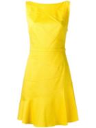 Tufi Duek Flared Dress, Women's, Size: 38, Yellow/orange, Cotton/spandex/elastane