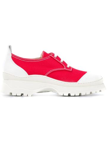 Nicole Saldaña Colour Block Sneakers - Red
