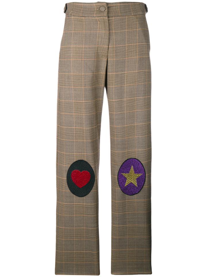 Ultràchic Knee Patch Trousers - Brown