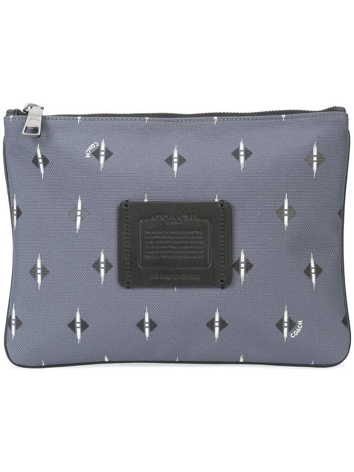 Coach Ikat Geo Print Pouch - Grey