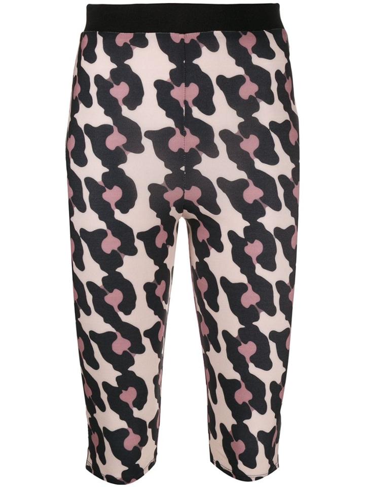 Atu Body Couture Animal Pattern Shorts - Neutrals