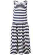 Chinti And Parker Breton Stripe Dress, Women's, Size: Large, Blue, Cotton