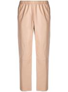 Drome Cropped High Waisted Trousers - Brown