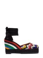 Castañer X Missoni Carina 80 Platform Espadrilles - Multicolor