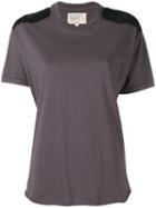 R13 - Shoulder Panel T-shirt - Women - Cotton - S, Grey, Cotton