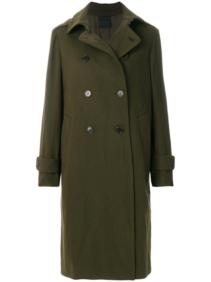 Aspesi Buttoned Military Coat - Green
