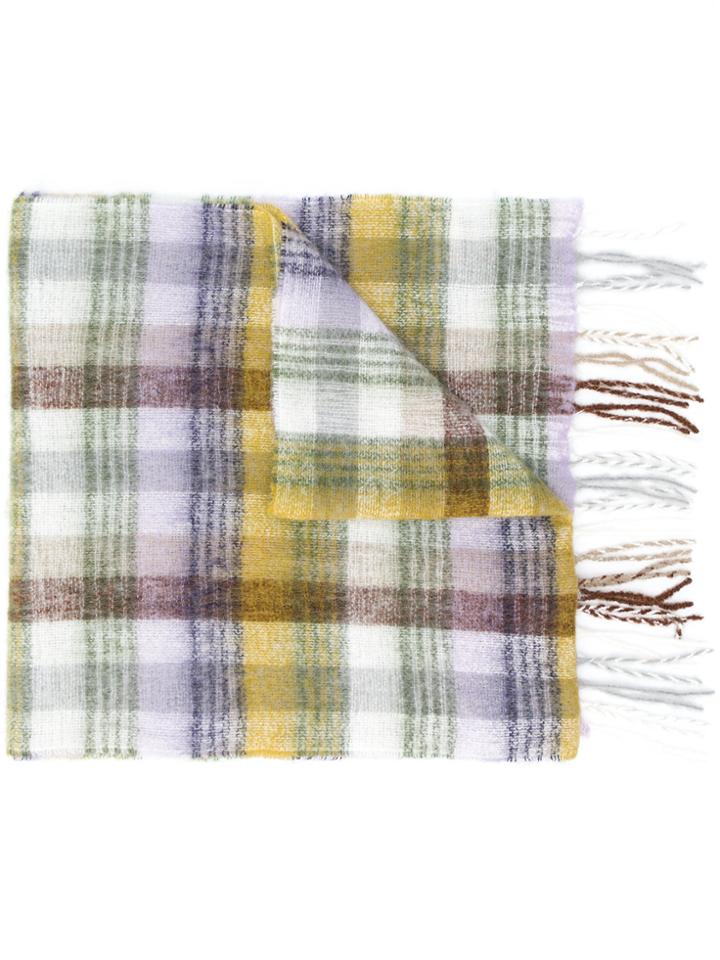 Altea Tartan Scarf - Nude & Neutrals