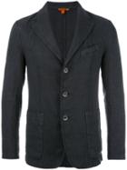 Barena Three Button Blazer, Size: 50, Blue, Cotton/linen/flax/polyester