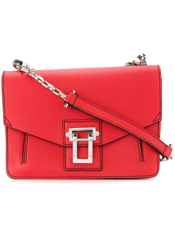 Proenza Schouler Pebbled Leather Hava Chain Shoulder Bag - Red