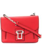 Proenza Schouler Pebbled Leather Hava Chain Shoulder Bag - Red