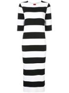 Des Prés Striped Midi Dress - White