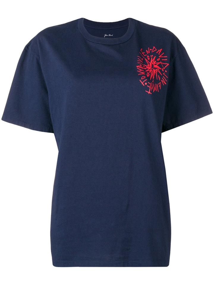 Julien David Round Neck T-shirt - Blue