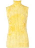 Sies Marjan Saya Ribbed Sleeveless Turtleneck Top - Yellow
