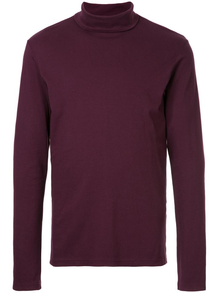 Attachment Turtleneck T-shirt - Pink & Purple