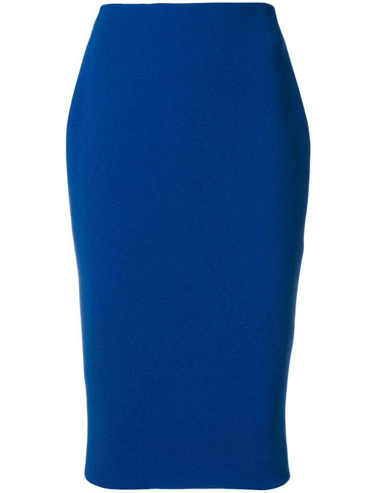 Victoria Beckham Classic Pencil Skirt - Blue