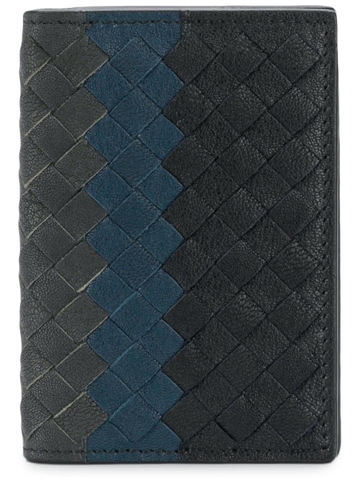 Bottega Veneta Multicolor Intrecciato Club Lamb Card Ca - Blue