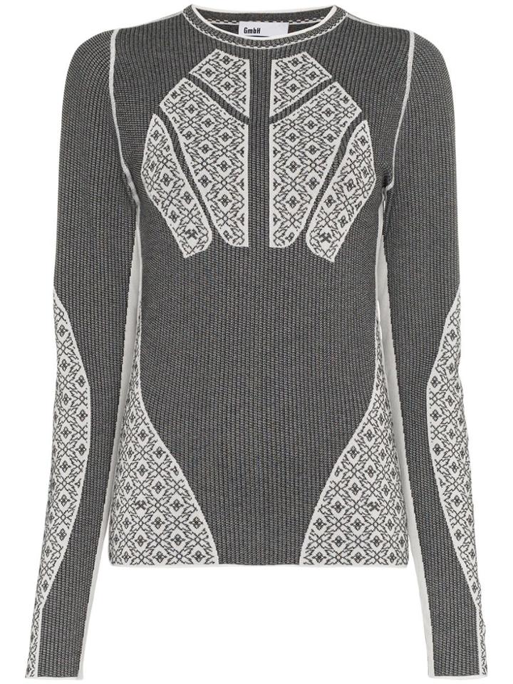 Gmbh Wool Knit Jumper - Grey