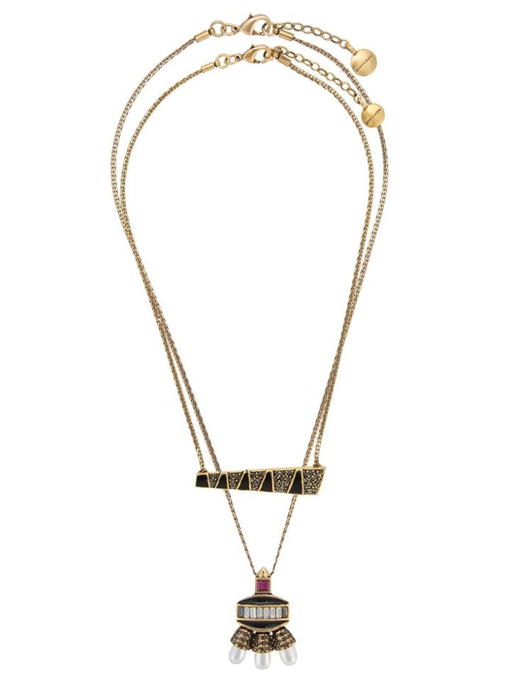 Camila Klein Enameled Necklace - Metallic