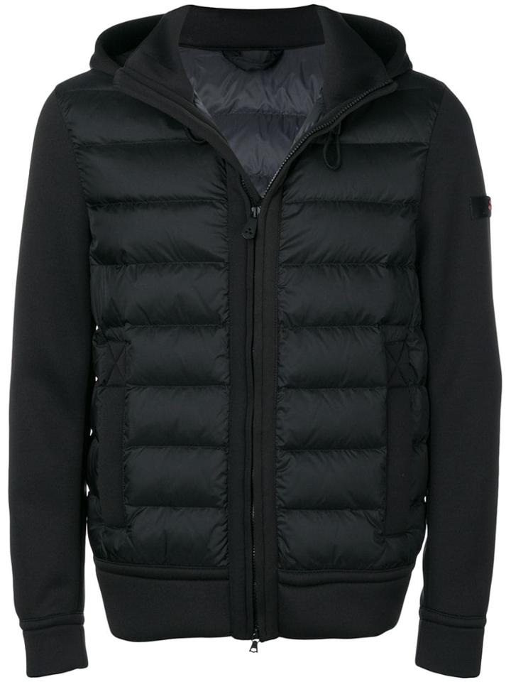 Peuterey Panel Hooded Padded Jacket - Black