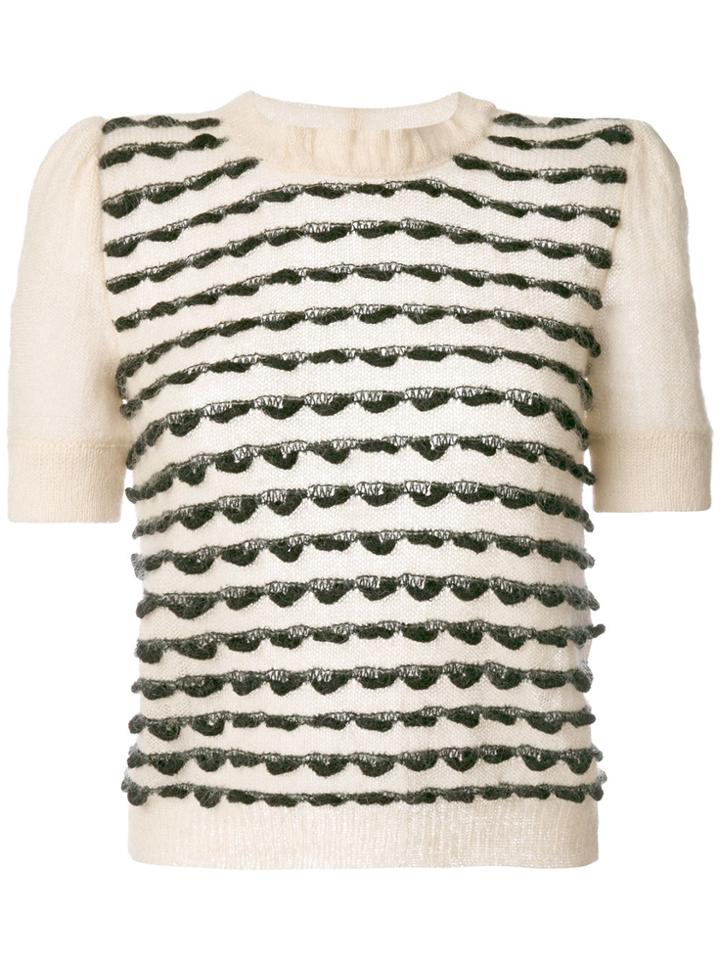 Emporio Armani Short Sleeved Sweater - Nude & Neutrals