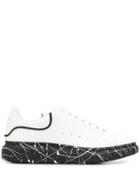 Alexander Mcqueen Painted Sole Lace-up Sneakers - White