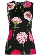 Dolce & Gabbana Floral Print Vest - Black