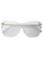Jimmy Choo Eyewear - Mask Sunglasses - Women - Acetate/metal - One Size, Grey, Acetate/metal