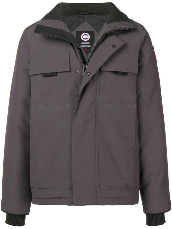 Canada Goose Single Breasted Coat - Grey