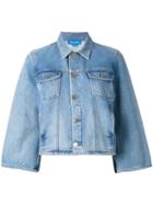 Mih Jeans Classic Denim Jacket, Women's, Size: Large, Blue, Cotton