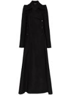 Ann Demeulemeester Double-breasted Wool Maxi Coat - Black